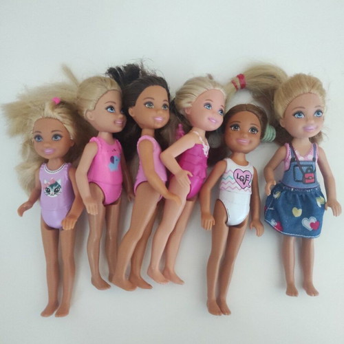 Barbie Chelsea used, set of 6 dolls