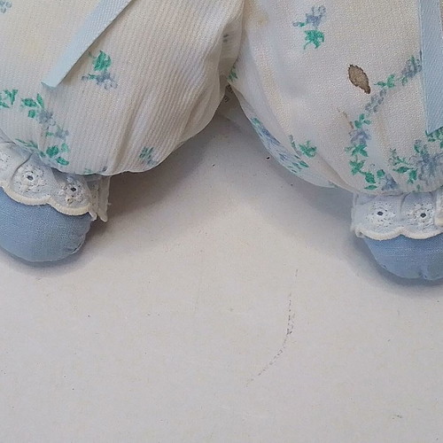 Vintage doll doudou poupée bébé tissus Zapf Creation used