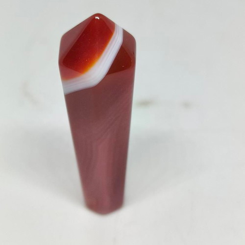 Agate (Sardonyx) Mineral Crystal Tower like new