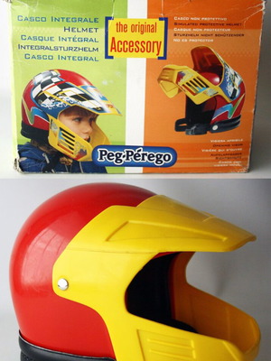 Vintage Peg-Perego Προσομοιωμένο Προστατευτικό Κράνος Moto Cross Καινούργιο