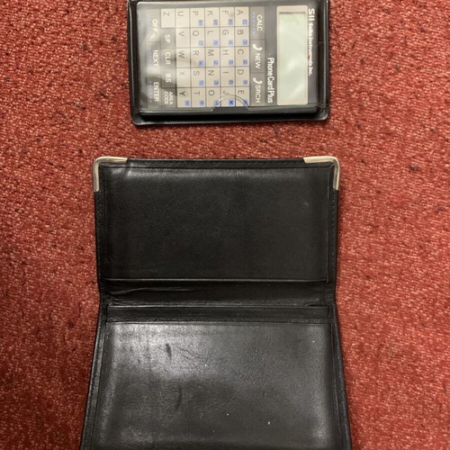 Seiko Instruments Phone Card Plus vintage electronic organizer used with case