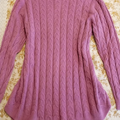 Purple pullover blouse dress new, size M