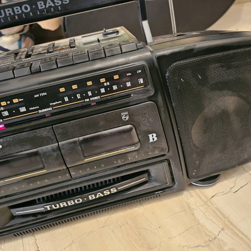 Philips Turbo Bass AW 7594 used radio cassette player