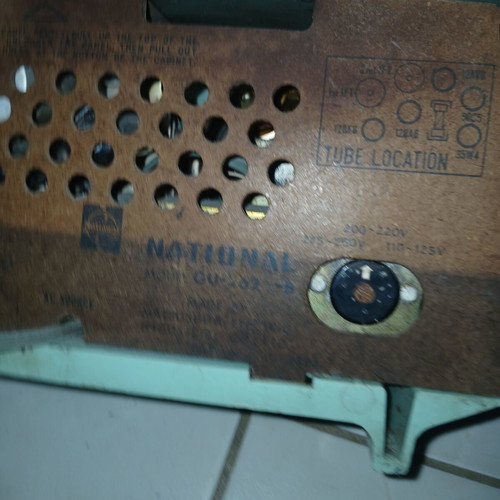 National radio from 1960 used, for spare parts