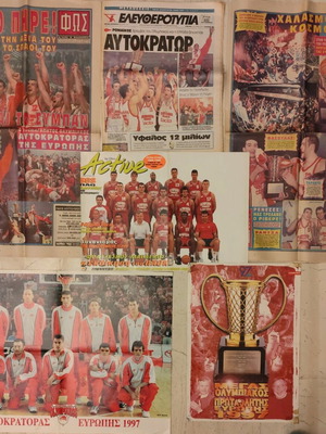 Olympiacos 1997 European Basketball Champion Archive Collection used