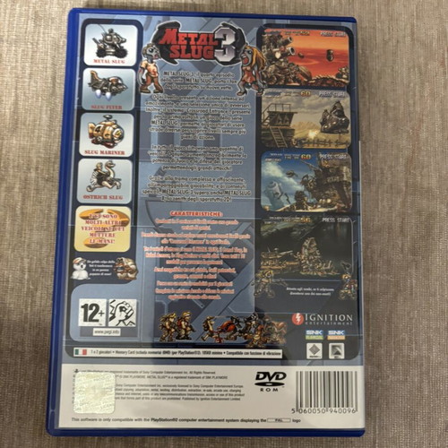 Metal Slug 3 PlayStation 2 used, complete