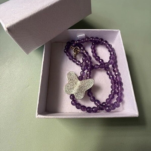 Handmade Necklace Silver 925 and Amethyst new