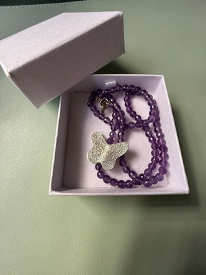 Handmade Necklace Silver 925 and Amethyst new