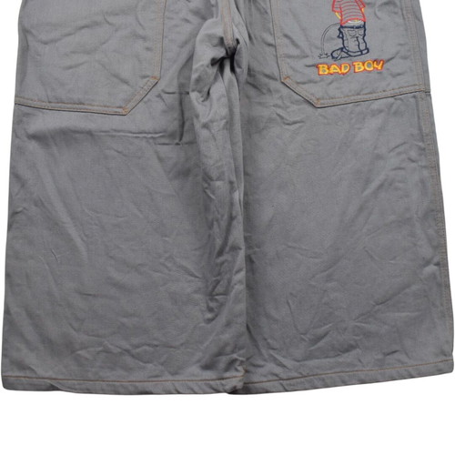 Vintage y2k Baggy Denim Shorts Grey Rap Skate Style used