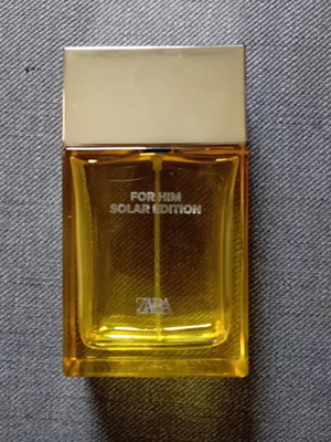 Zara For Him Solar Edition 100ml empty perfume bottle used