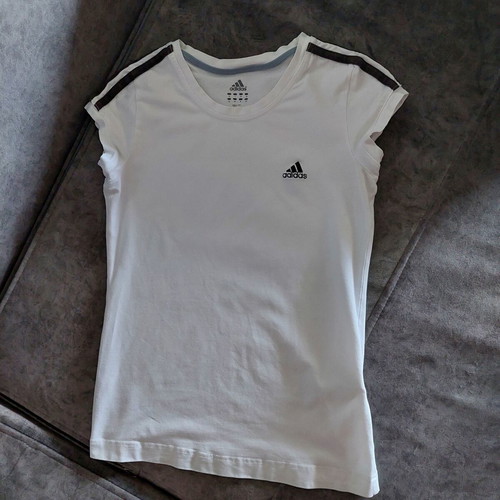 Adidas women's short-sleeve shirt white small like new