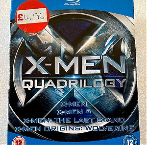 X-Men quadrilogy 4 blu-ray discs box set