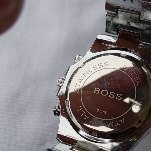 Hugo Boss Chronograph Watch Silver Black like new