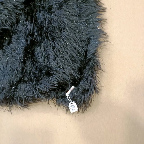 Eco fur neck warmer new with soft hair black