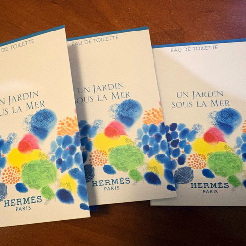 Hermes Un Jardin Sous La Mer three new tester samples, pack 2 ml