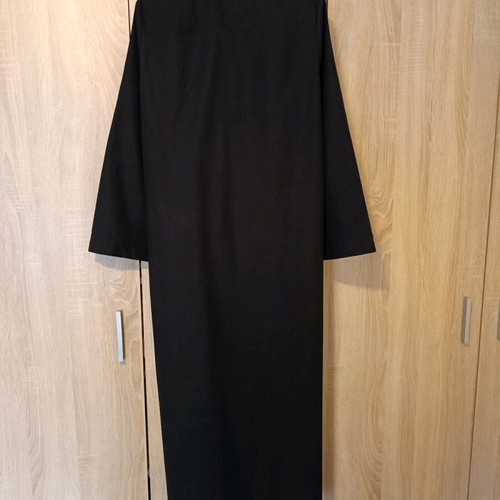Zara voluminous poplin dress black, like new, size S