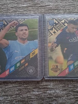 Panini FIFA 365 2024 Momentum X-Rare cards set with Mbappé & Rodri