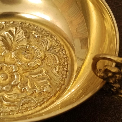 Vintage solid brass ashtray like new
