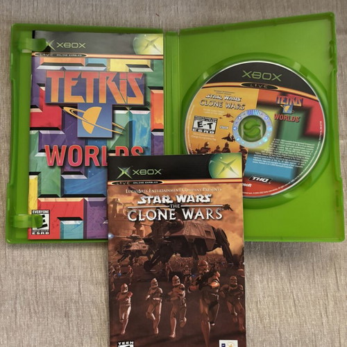 Star Wars Clone Wars & Tetris Combo Pack Xbox Original NTSC