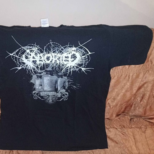 T-shirt Aborted large used, multicolor