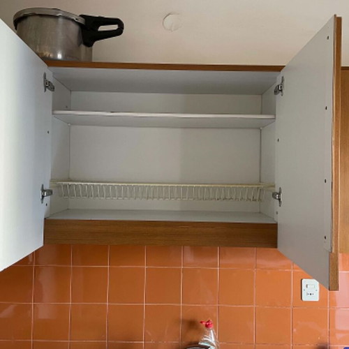 Complete kitchen cabinets used with countertop and extra storage
