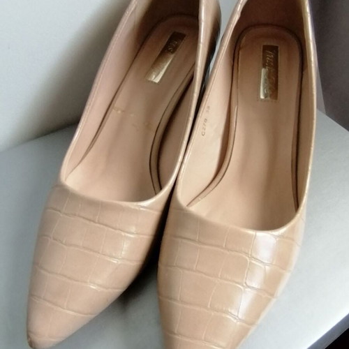 Just Me pumps size 38 beige heel height 6.5 cm like new