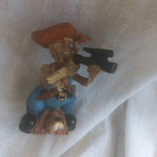 Vintage set of 8 resin figurines 6 cm, 80's-90's