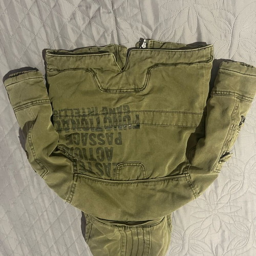 Children's winter parka jacket khaki like new No 2