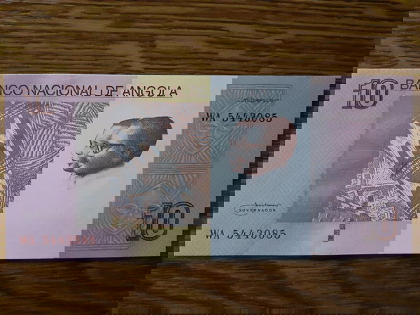 ΑΝΓΚΟΛΑ 10 ΚΟΥΑΝΖΑ ( 2012 ) - ANGOLA 10 ( DEZ ) KWANZAS ( 2012 ) P # 151B UNC