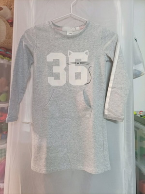 H&M dress like new, sweatshirt fabric for 6 years old