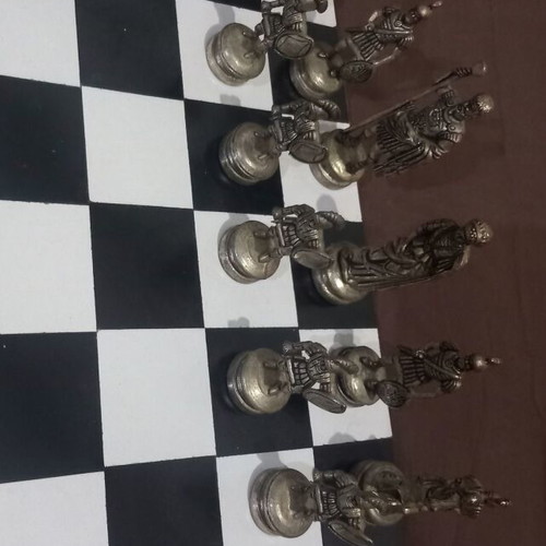 Chessboard 45×45 with used bronze pieces Hellenistic-Roman style