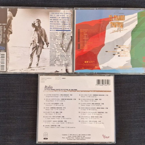 Eros Ramazzotti and Italian music CD collection, pack of 3