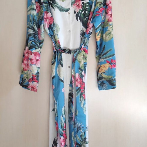 Long floral dress Shein like new, multicolored
