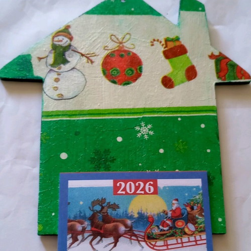 Handmade wooden calendar 2026 new