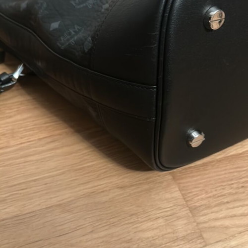 MCM collectible black crossbody bag like new with detachable pouch
