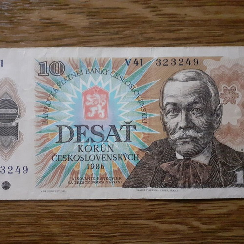 Czechoslovakia 10 Korun 1986 banknote used