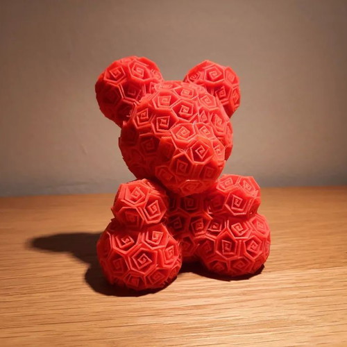 Bear with Roses for Valentine's Day new, glow in the dark