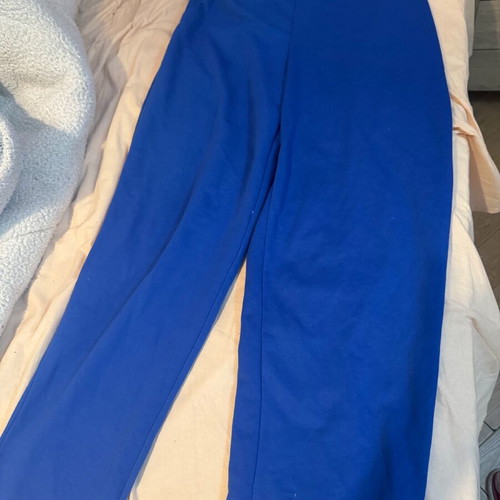 Sweatpants used, blue, size L, missing drawstring