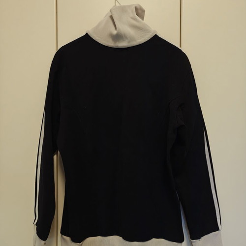 Adidas vintage jacket unisex medium, slim fit, black and white, used