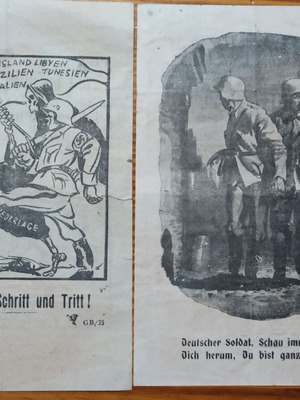 World War II leaflets used, anti-Nazi and pro-Nazi