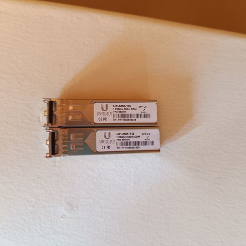Ubiquiti SFP LC pair, 1.25 Gb/s, multimode, 850nm, 550m