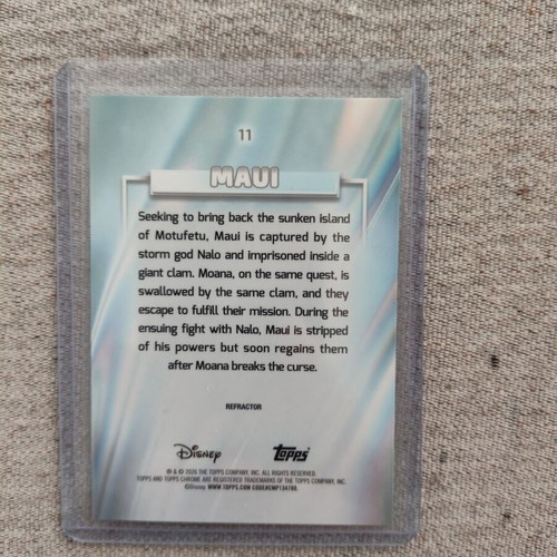 2026 Topps Chrome Disney Maui Refractor #11 like new