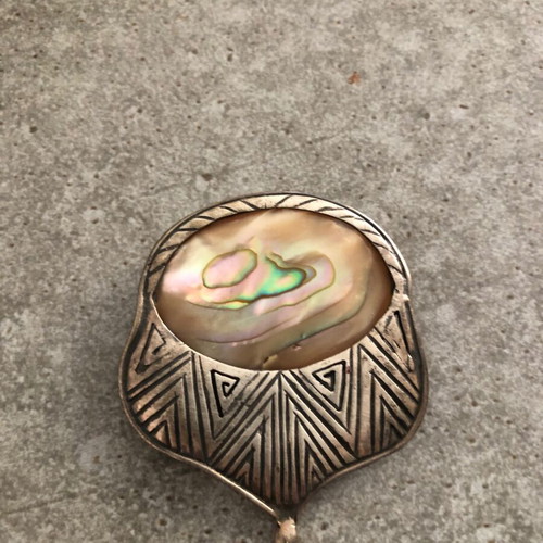 Vintage pin used, silver