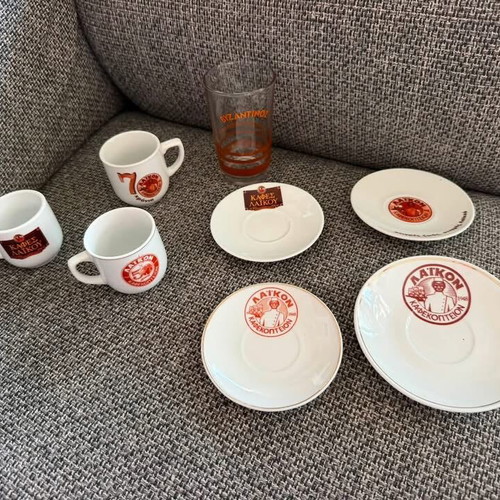 Various items from Cypriot coffee roasters