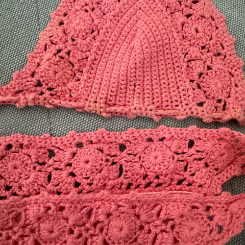 Zara knitted bikini used, pink, size S