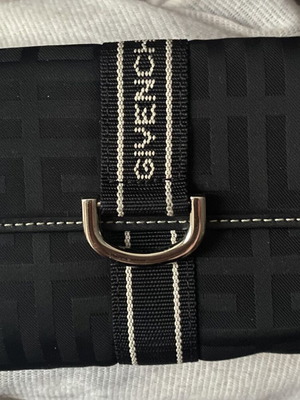 Givenchy Vintage Monogram Canvas & Leather Wallet