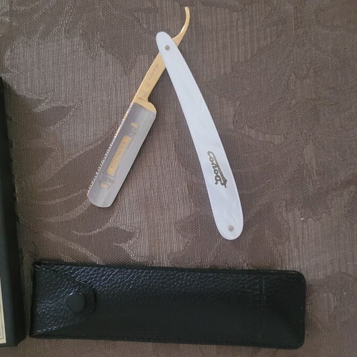 Straight Razor Dovo with Parker Leather Case new