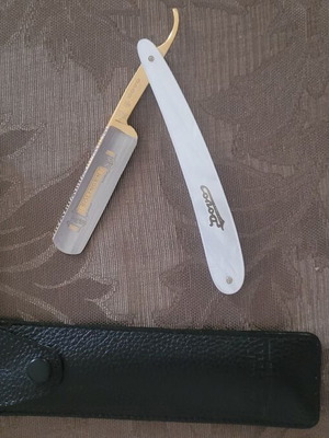 Straight Razor Dovo with Parker Leather Case new