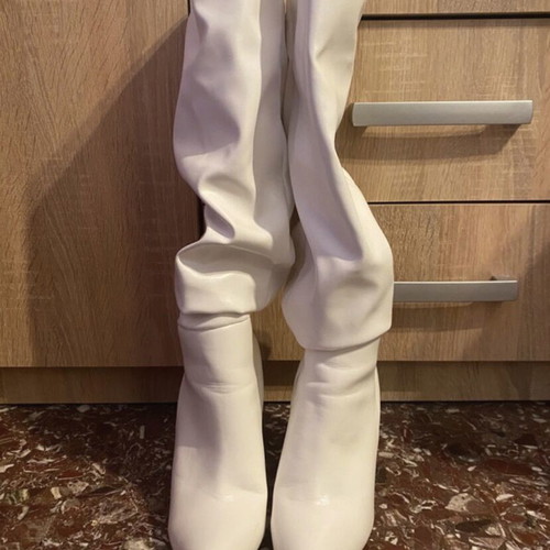 Shein white high-heeled pumps size 38
