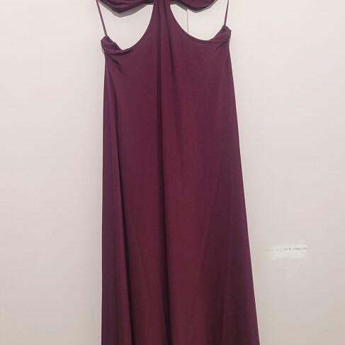 Mindyourstyle long cut-out dress new, plum purple